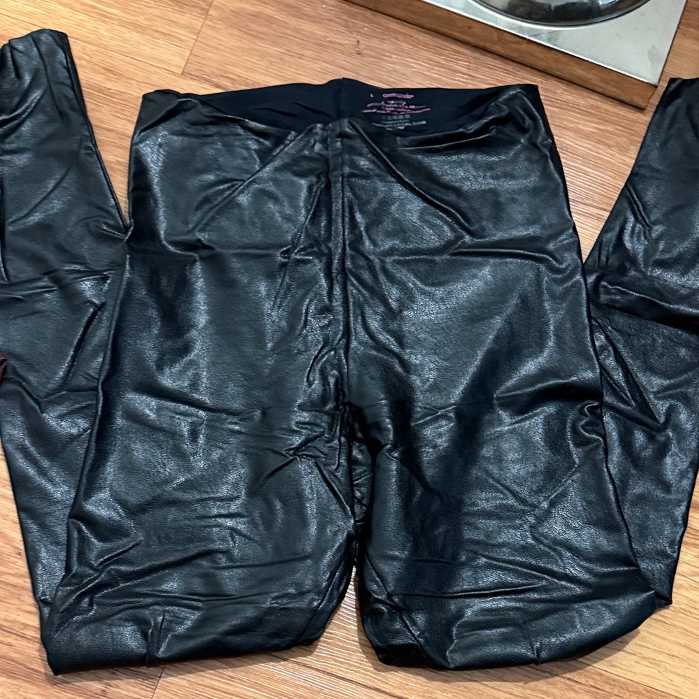 Commando Black Faux Leather Leggings